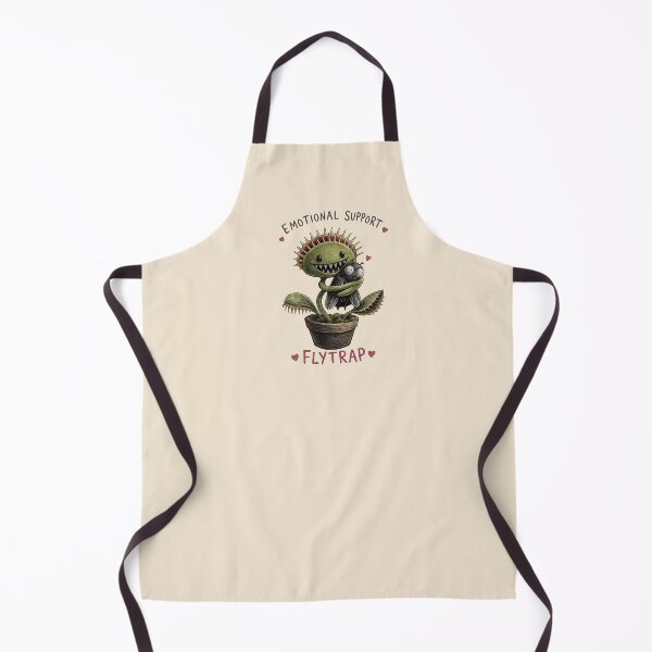 Item preview, Emotional Support Flytrap Sticker – Cute Creepy Venus Flytrap and Fly Illustration designed and sold by YuliaHulia.