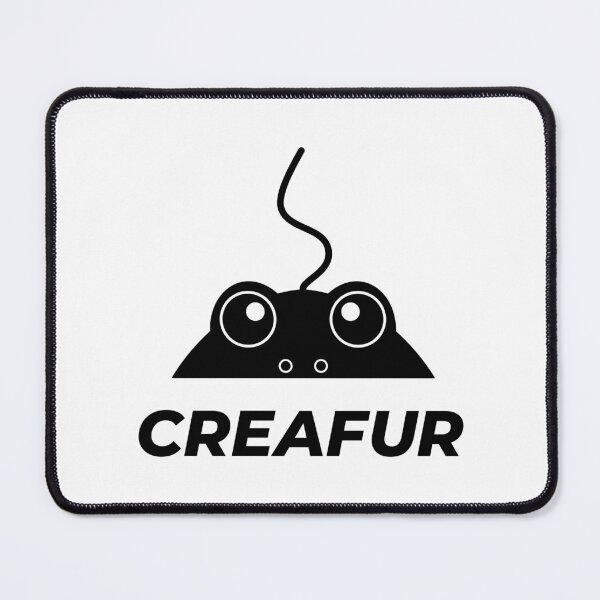 Item preview, CREAFUR Furry Frog Peeping Out Vertical Logo designed and sold by CREAFUR.