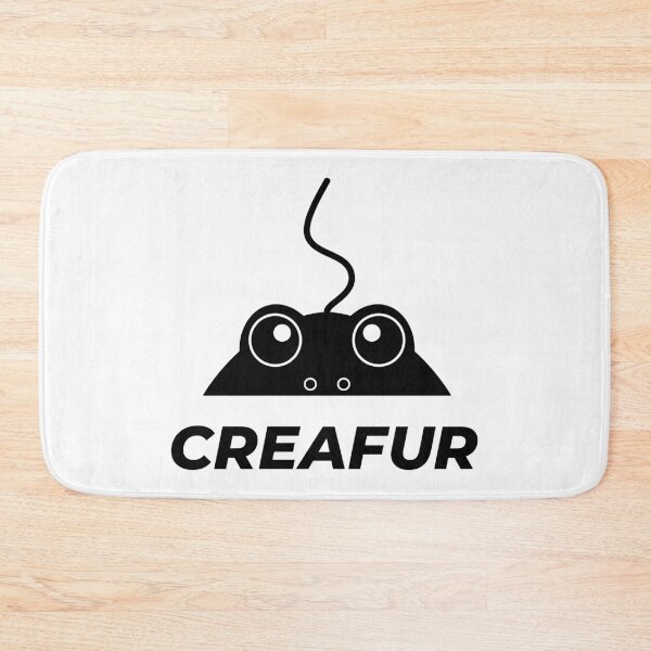 Item preview, CREAFUR Furry Frog Peeping Out Vertical Logo designed and sold by CREAFUR.