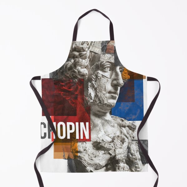 Item preview, Chopin – Musical Collage Art Print | Romantic Era Piano Composer Poster designed and sold by OzzFrequency.