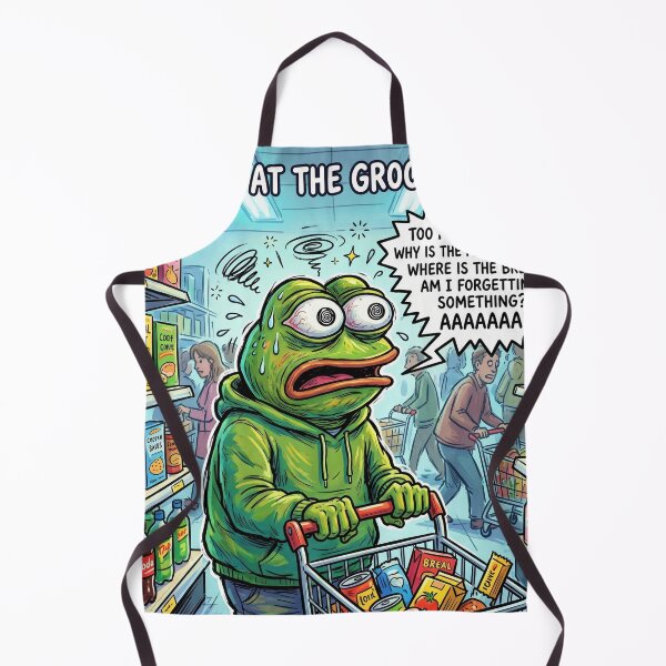 Item preview, Froggy Overload Mode Funny ADHD Meme Sticker designed and sold by Biwbiwty.