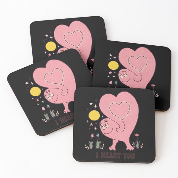 Item preview, Whimsical Pink Heart Character Spring Flowers designed and sold by Sugengthecraftd.