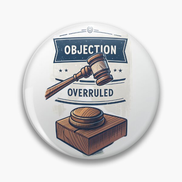 Item preview, Objection Overruled Funny Lawyer Attorney Gift designed and sold by MintedArts.