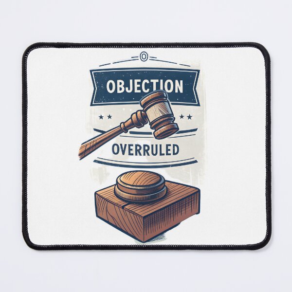 Item preview, Objection Overruled Funny Lawyer Attorney Gift designed and sold by MintedArts.