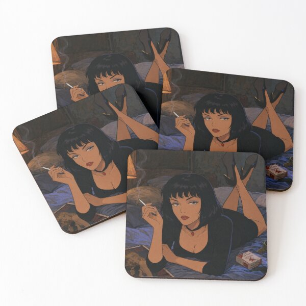 Item preview, Midnight Femme Fatale Noir Anime Aesthetic designed and sold by  Hollow Moon Studios..