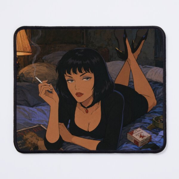 Item preview, Midnight Femme Fatale Noir Anime Aesthetic designed and sold by Hollow Moon Studios..