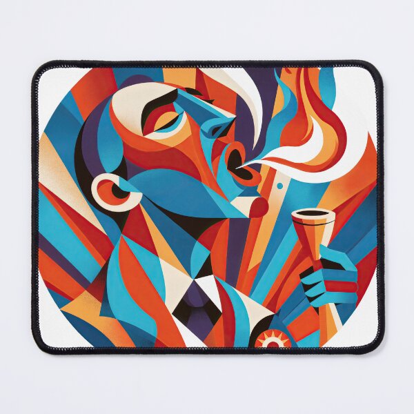 Item preview, Wall Art - Postcard - Fire Breather – Cubist Spectacle designed and sold by ForeverPrintsOK.
