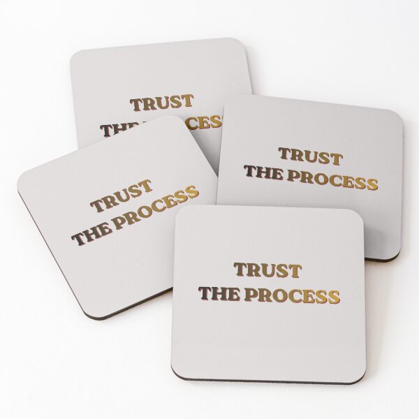 Item preview, Trust The Process Vintage Grunge Gold Typography designed and sold by Rhodes Shop.