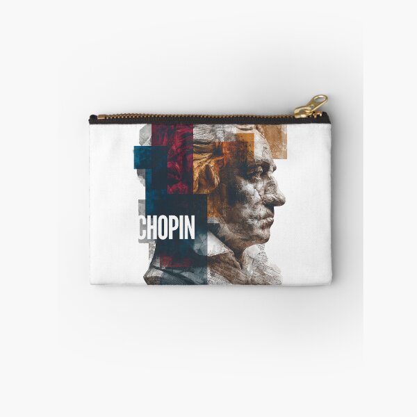 Item preview, Chopin – Musical Collage Art Print | Romantic Era Piano Composer Poster designed and sold by OzzFrequency.