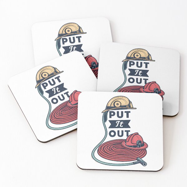 Item preview, Put It Out Firefighter Helmet Hose Retro Gift designed and sold by MintedArts.