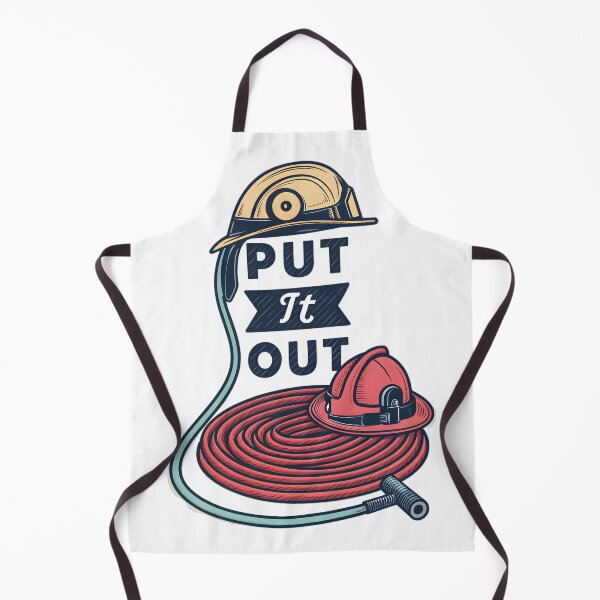 Item preview, Put It Out Firefighter Helmet Hose Retro Gift designed and sold by MintedArts.