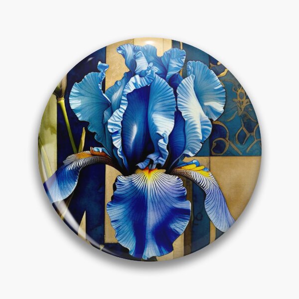 Item preview, Iris..Blue and Gold designed and sold by ©Janis Zroback.