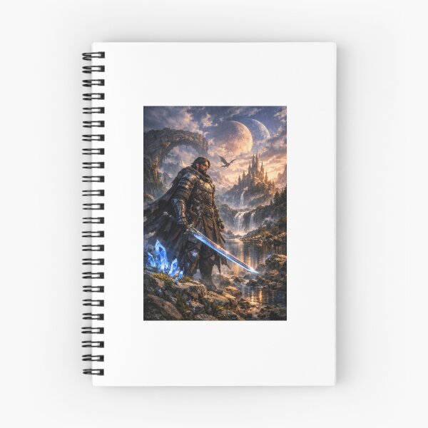 Item preview, Fantasy warrior in mystical landscape designed and sold by AlphaRo.
