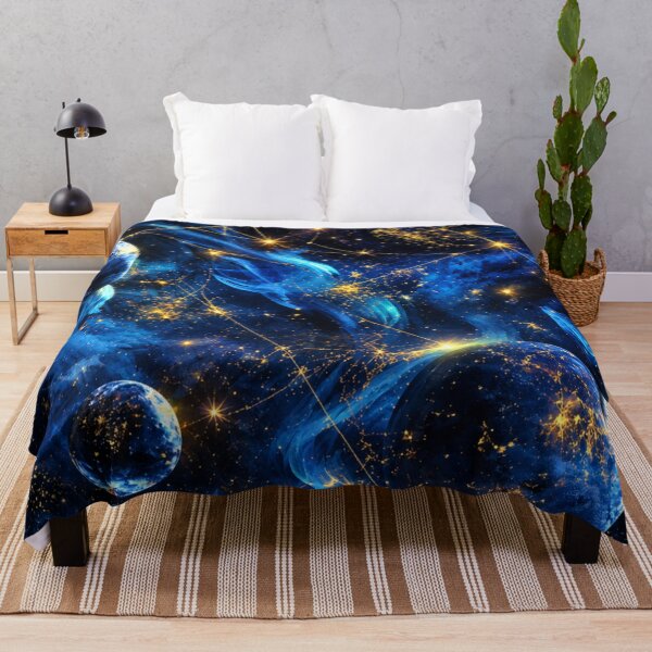 Item preview, Cosmic Pattern | Galaxy & Constellation Digital Art | Dark Blue Spacecore Aesthetic designed and sold by CharismaticMindArt.