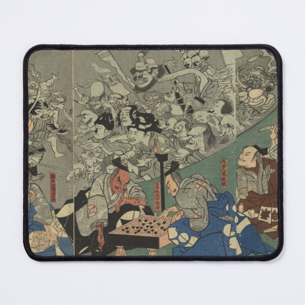 Item preview, Vintage Japanese Yokai Ukiyo-e: Minamoto no Yorimitsu and the Earth Spider Demons designed and sold by vekotpu.
