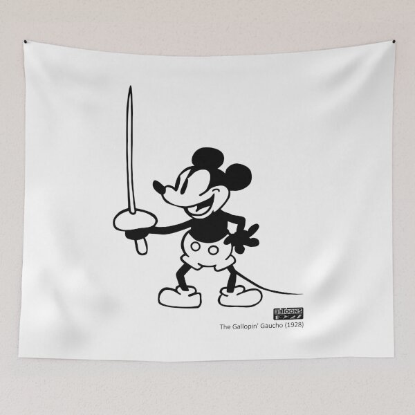Item preview, Mickey - Brandishing the Sword (The Gallopin' Gaucho, 1928) designed and sold by eetoons1927.