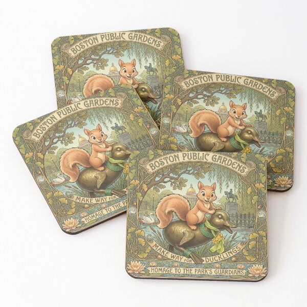 Item preview, Guardians of the Public Garden designed and sold by Wonderful world of whimsical Art of yesteryear and today .