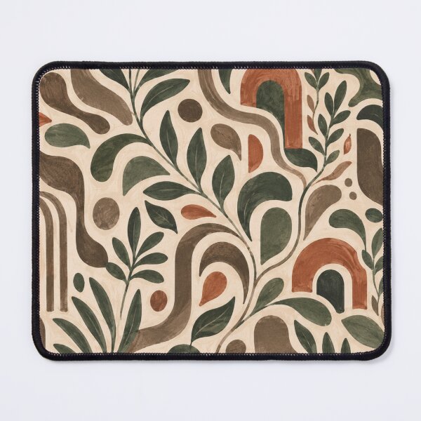 Item preview, Boho Botanical Rainbow Pattern – Earthy Abstract Nature Seamless Design designed and sold by Barelythere2324.