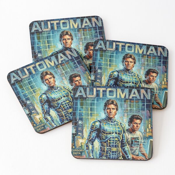 Item preview, The Digital Vigilante – Automan Fine Art Print designed and sold by Art's Diner.