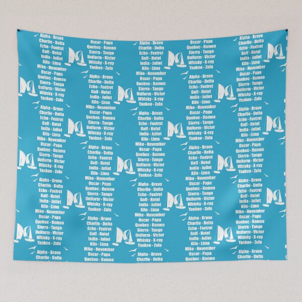 Item preview, Phonetic Alphabet Nautical Sailing Boats designed and sold by CreativeTwins.