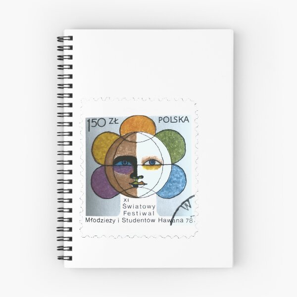 Item preview, Poland Polska Polish Vintage Sun Face Postage Stamp designed and sold by red-amber65.