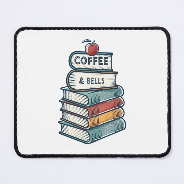Item preview, Coffee And Bells Funny Teacher Gift Retro Books designed and sold by MintedArts.