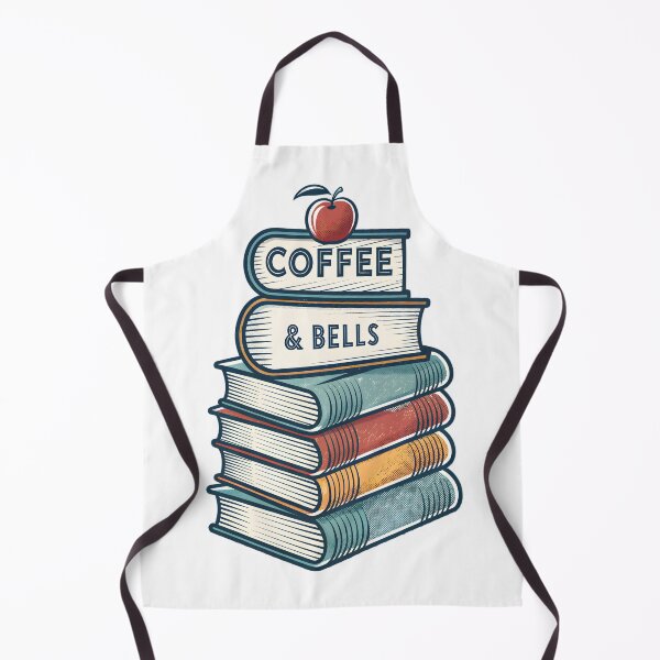Item preview, Coffee And Bells Funny Teacher Gift Retro Books designed and sold by MintedArts.