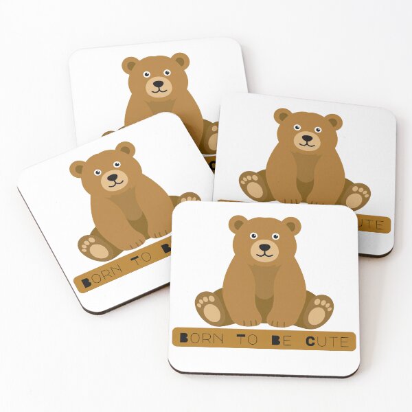 Item preview, Born To Be Cute | Kawaii Bear Design | Cute Teddy Bear Aesthetic Design Animals | Cute Teddy Bear Aesthetic designed and sold by Art IN Pack.