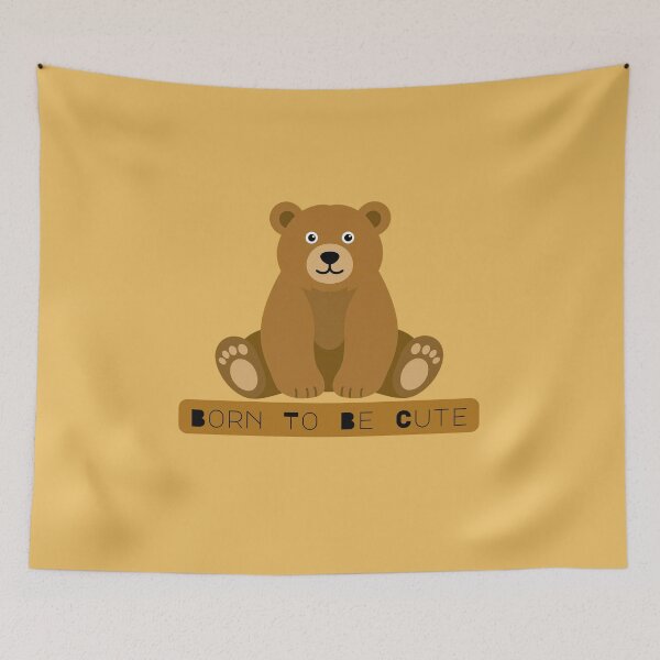 Item preview, Born To Be Cute | Kawaii Bear Design | Cute Teddy Bear Aesthetic Design Animals | Cute Teddy Bear Aesthetic designed and sold by Art IN Pack.