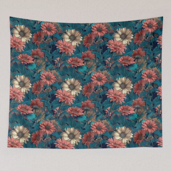 Item preview, Wild Daisy Print - Tropical Flower Pattern   - Bridesmaid Gifts designed and sold by RoyalStarsPatts.