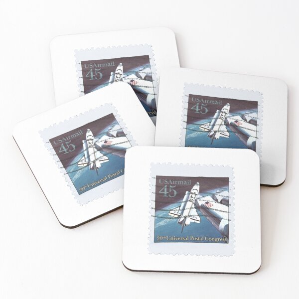 Item preview, USA Space Shuttle Vintage Postage Stamp designed and sold by red-amber65.