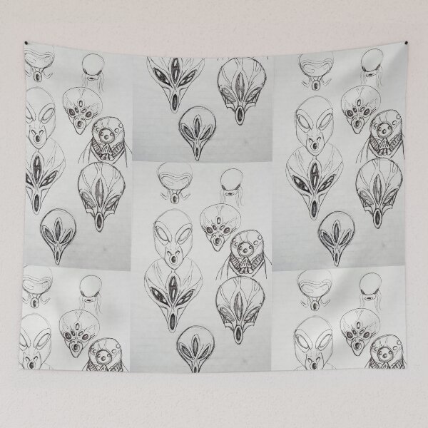 Item preview, Alien faces designed and sold by Matt Corrigan.