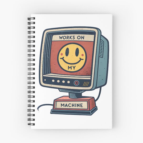 Item preview, Works On My Machine Retro Programmer Tee Coder designed and sold by MintedArts.