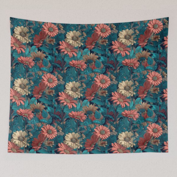Item preview, Charming Daisy Print  - Retro Flower Floral   - Anniversary Gift Ideas designed and sold by RoyalStarsPatts.