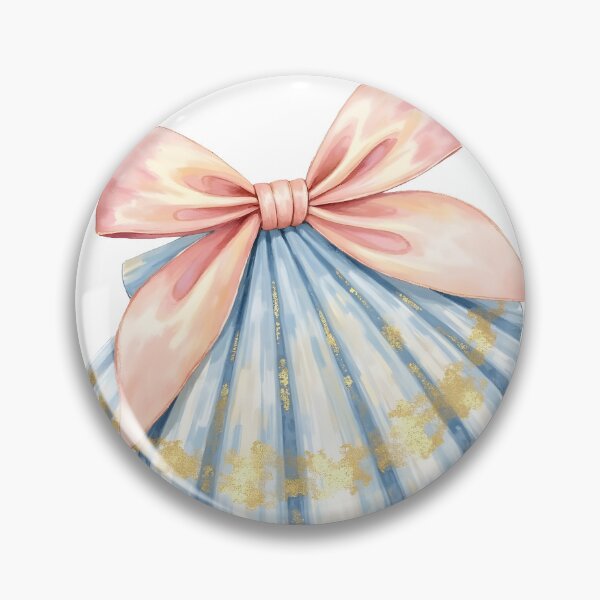 Item preview, Coastal Coquette Seashell Bow Watercolor Style designed and sold by Dreamsinpastel.