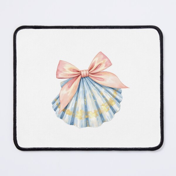 Item preview, Coastal Coquette Seashell Bow Watercolor Style designed and sold by Dreamsinpastel.