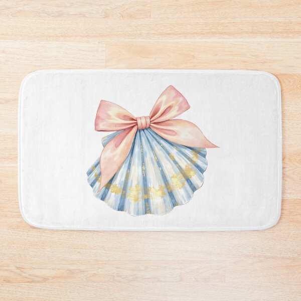 Item preview, Coastal Coquette Seashell Bow Watercolor Style designed and sold by Dreamsinpastel.