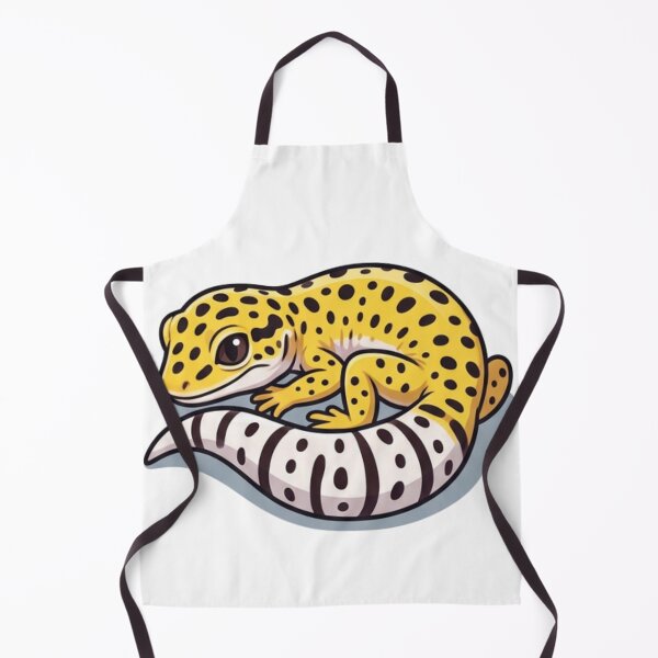 Item preview, Curled Leopard Gecko Cute Reptile Art designed and sold by HoneyBreezeCo.