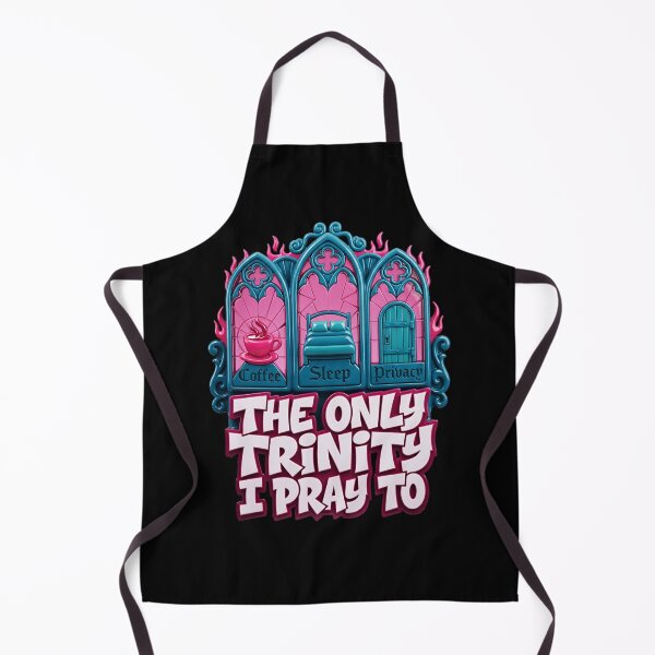 Item preview, The Only Trinity I Pray To Coffee Sleep Privacy Gothic Graphic — Dark Humor Introvert Streetwear designed and sold by SkTee2k.