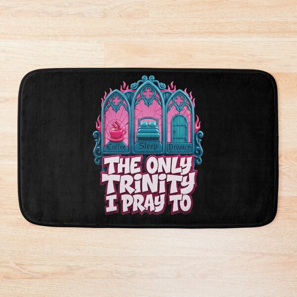 Item preview, The Only Trinity I Pray To Coffee Sleep Privacy Gothic Graphic — Dark Humor Introvert Streetwear  designed and sold by SkTee2k.