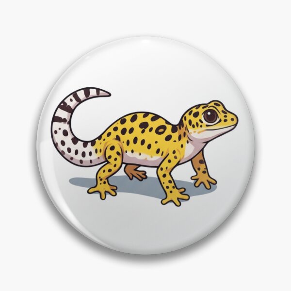 Item preview, Leopard Gecko Cartoon Reptile Illustration designed and sold by HoneyBreezeCo.