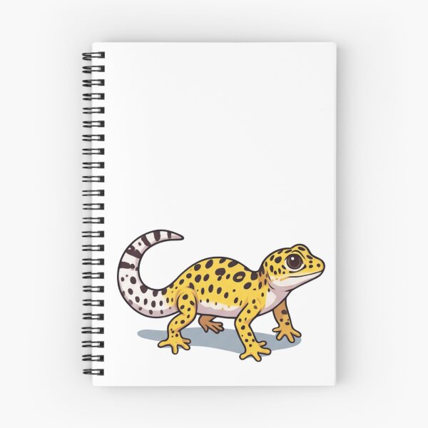 Item preview, Leopard Gecko Cartoon Reptile Illustration designed and sold by HoneyBreezeCo.