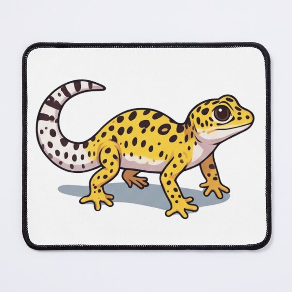 Item preview, Leopard Gecko Cartoon Reptile Illustration designed and sold by HoneyBreezeCo.