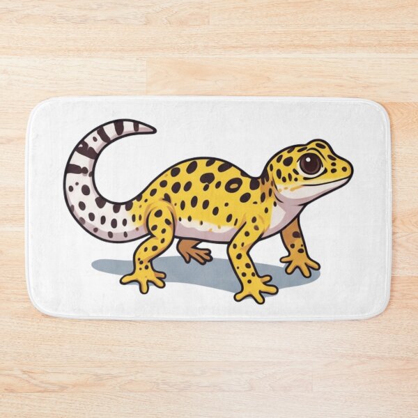 Item preview, Leopard Gecko Cartoon Reptile Illustration designed and sold by HoneyBreezeCo.