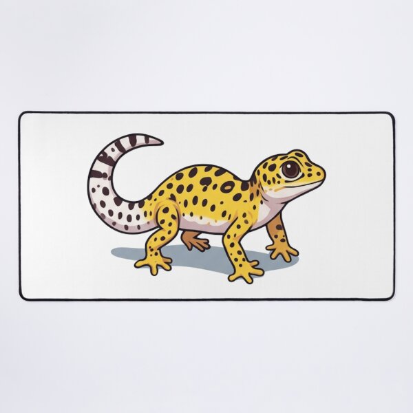 Item preview, Leopard Gecko Cartoon Reptile Illustration designed and sold by HoneyBreezeCo.