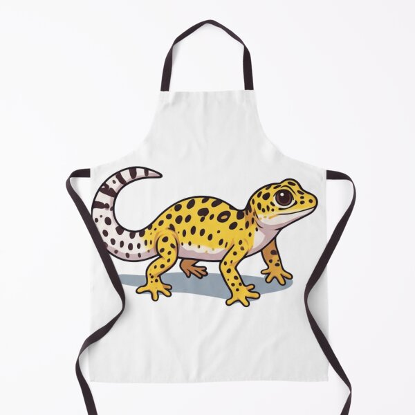 Item preview, Leopard Gecko Cartoon Reptile Illustration designed and sold by HoneyBreezeCo.