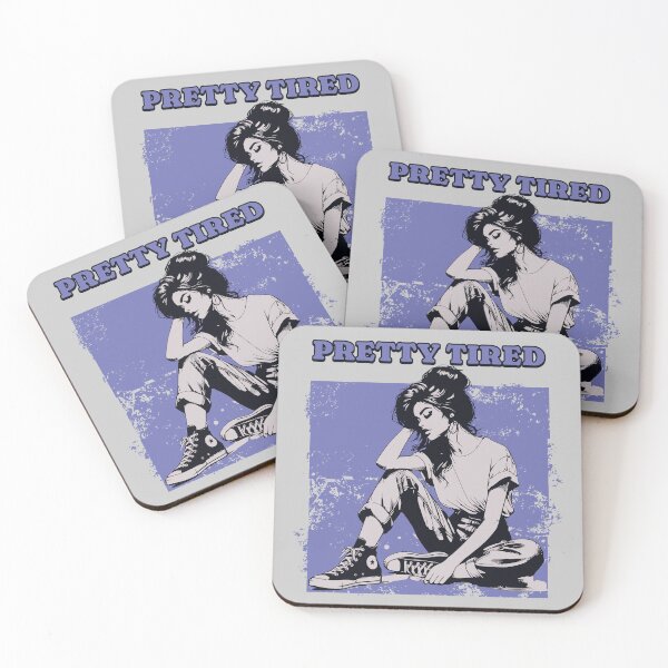 Item preview, Pretty Tired Retro Mood Girl Graphic Design designed and sold by PrintandJoy.