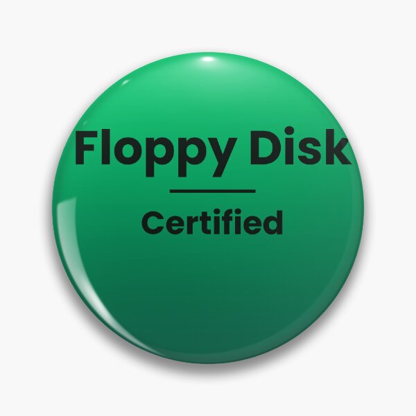 Item preview, Floppy Disk Certified - Retro Vintage Gift | Shirt Mug Sticker Tote designed and sold by HeartAndScrubs.