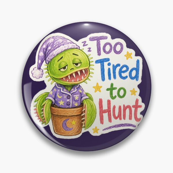 Item preview, Too Tired to Hunt Sleepy Venus Flytrap Sticker designed and sold by YuliaHulia.