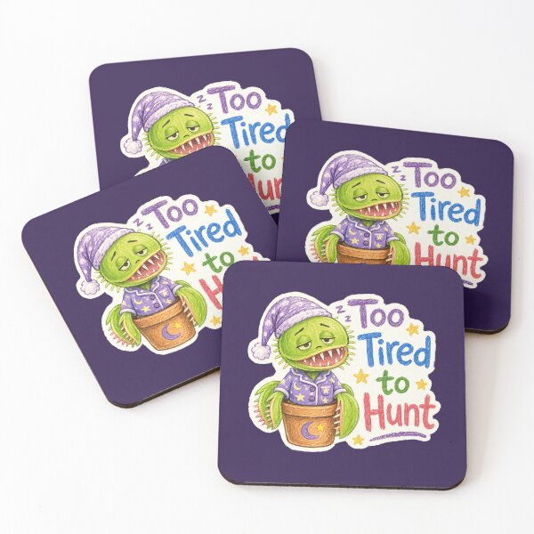 Item preview, Too Tired to Hunt Sleepy Venus Flytrap Sticker designed and sold by YuliaHulia.